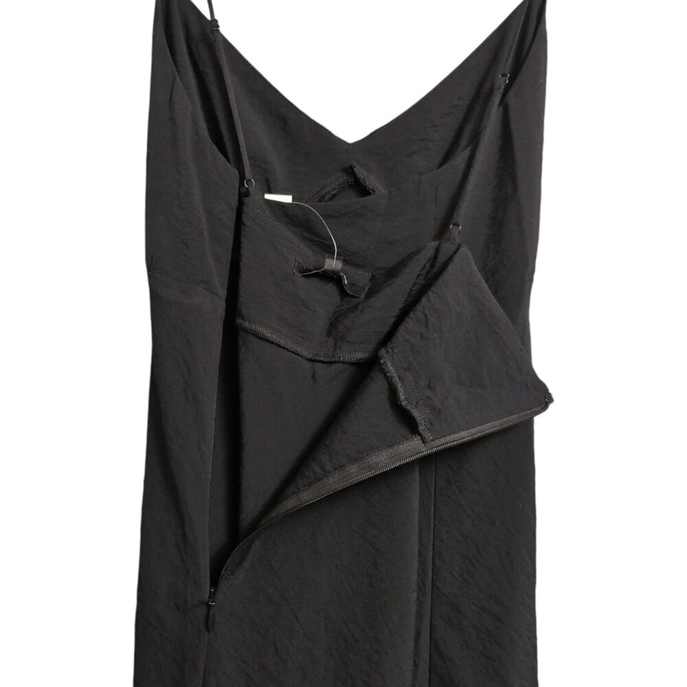NWT Madewell Layton Midi Slip Dress Black V Neck Spaghetti Straps Size 8 - Picture 5 of 10